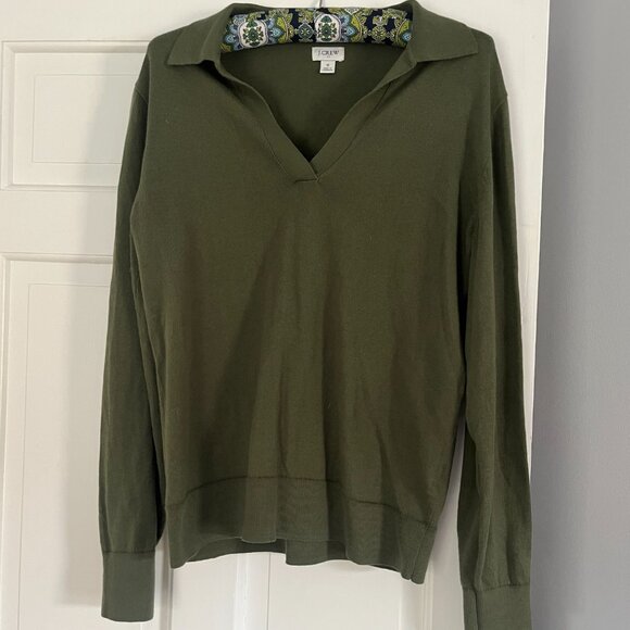 J. Crew Cotton Sweater Polo - Picture 2 of 2